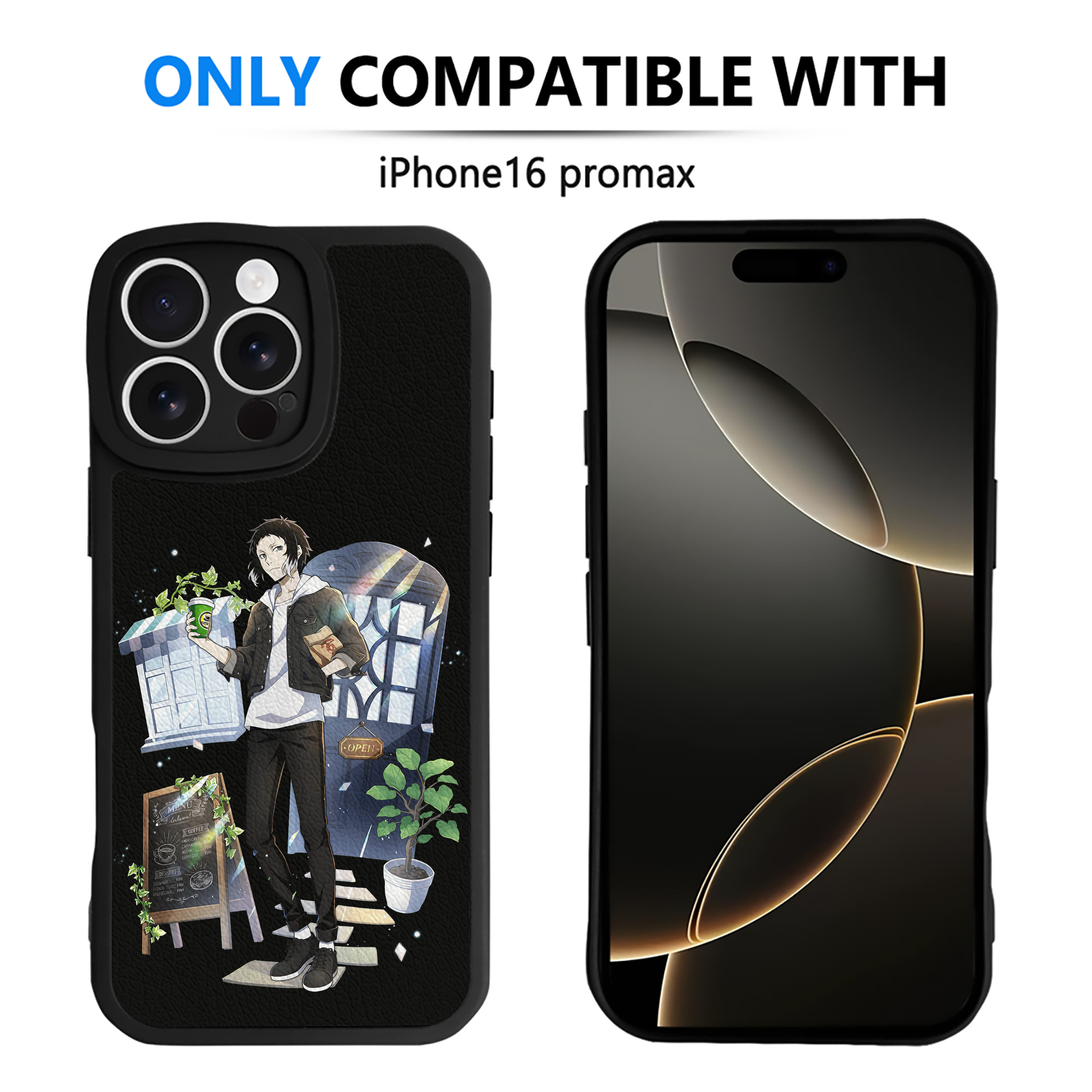 （画像用） 文豪ストレイドッグス Bungo Stray Dogs 【iPhone 16シリーズ対応】シリコンスマホケース（レザー調） 材質：シリコン